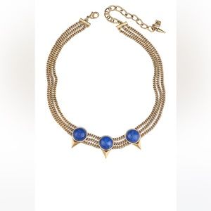 Jenny Bird Lapis & Gold Aurora choker necklace